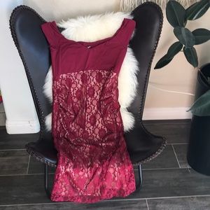 Midi Lace Maternity dress